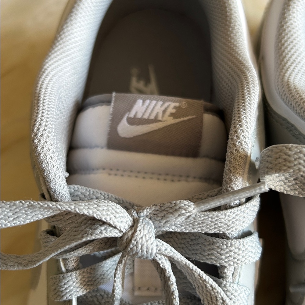 Nike Dunk Low Retro Mens Gray & White Lifestyle Sneakers Size 10 - Picture 7 of 15